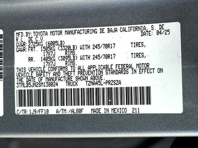 2025 Toyota Tacoma SR5