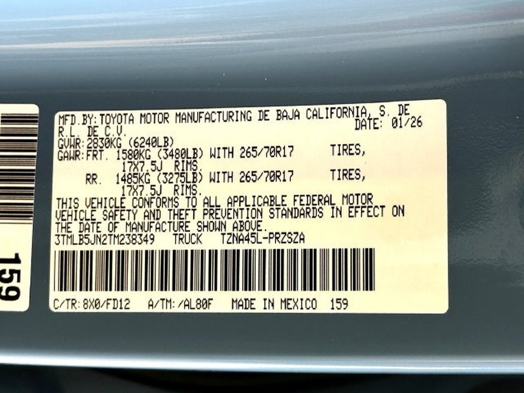 2026 Toyota Tacoma 4WD TRD Off-Road