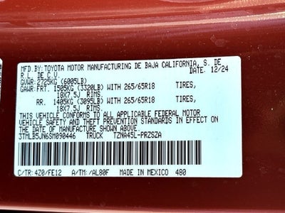 2025 Toyota Tacoma 4WD TRD Sport
