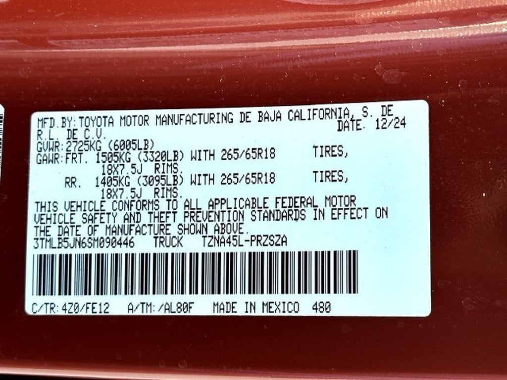 2025 Toyota Tacoma 4WD TRD Sport