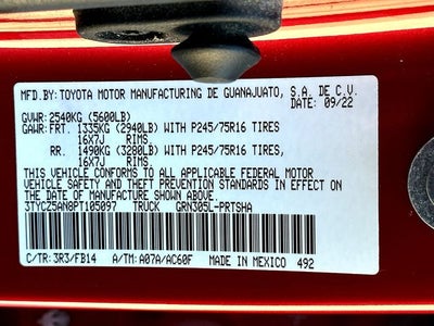 2023 Toyota Tacoma SR V6