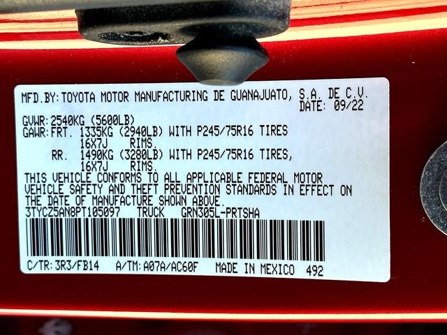 2023 Toyota Tacoma SR V6