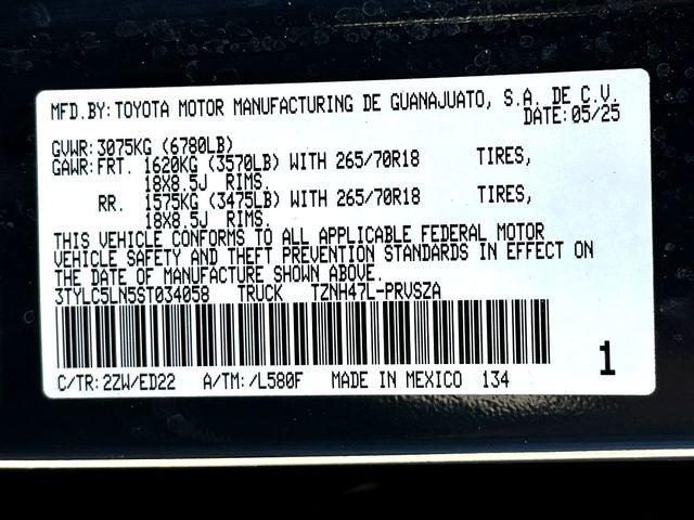 2025 Toyota Tacoma Hybrid TRD Pro