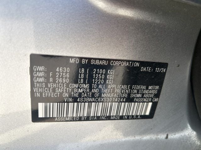 2025 Subaru Legacy Premium