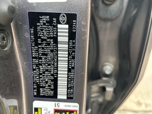 2019 Toyota Camry LE