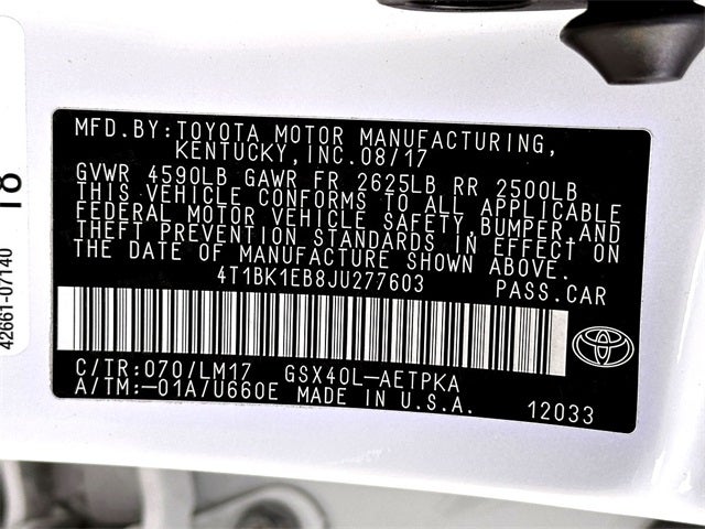 2018 Toyota Avalon Limited