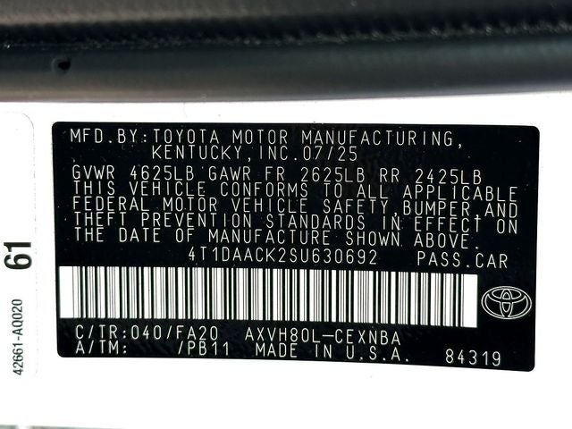 2025 Toyota Camry LE