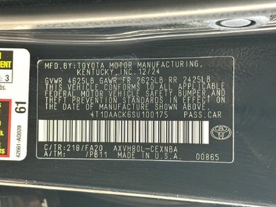 2025 Toyota Camry LE