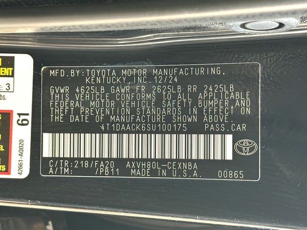 2025 Toyota Camry LE