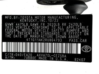 2024 Toyota Camry SE