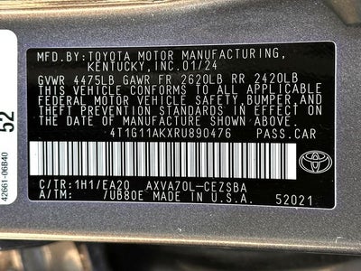 2024 Toyota Camry SE