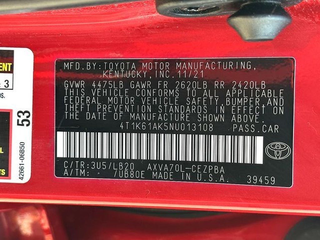 2022 Toyota Camry XSE