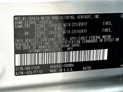 2021 Toyota RAV4 Hybrid XLE
