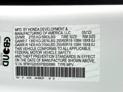 2023 Honda Pilot EX-L w/Rear Captain's Chairs