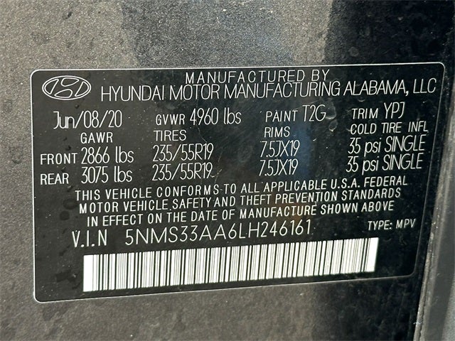 2020 Hyundai Santa Fe SEL