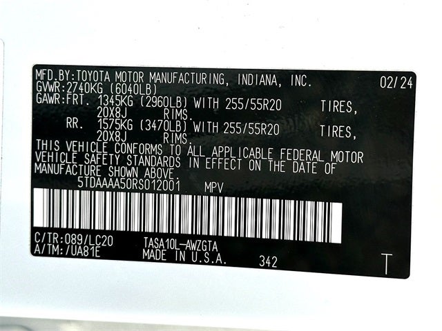 2024 Toyota Grand Highlander Limited