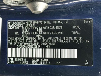 2021 Toyota Highlander XLE