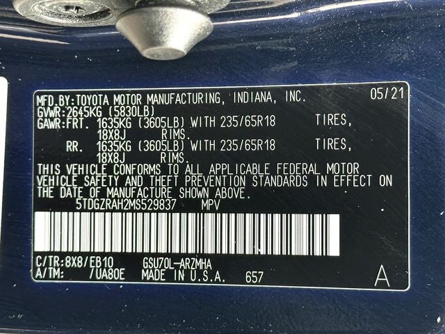 2021 Toyota Highlander XLE