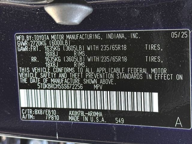 2025 Toyota Highlander Hybrid XLE