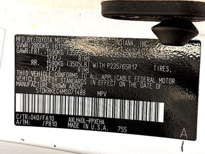 2021 Toyota Sienna LE 8 Passenger