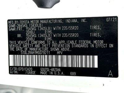 2021 Toyota Highlander XSE