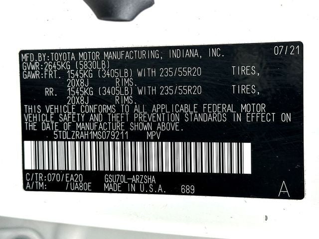 2021 Toyota Highlander XSE