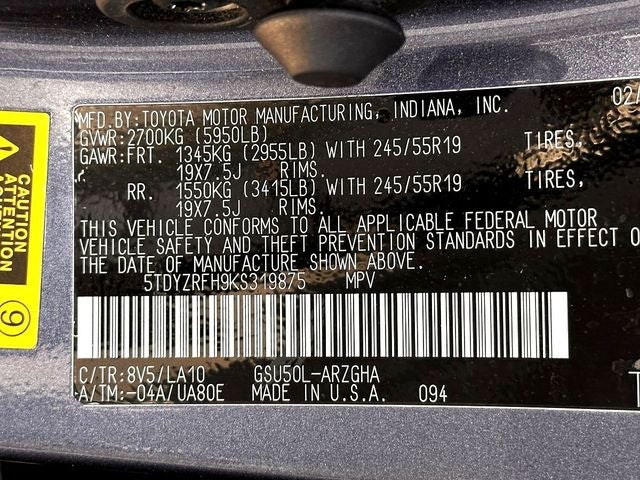 2019 Toyota Highlander Limited