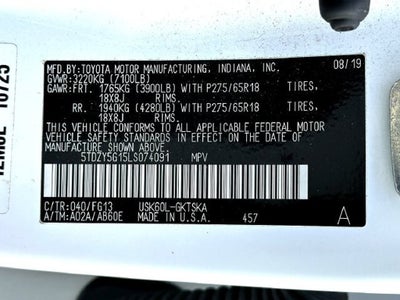 2020 Toyota Sequoia SR5