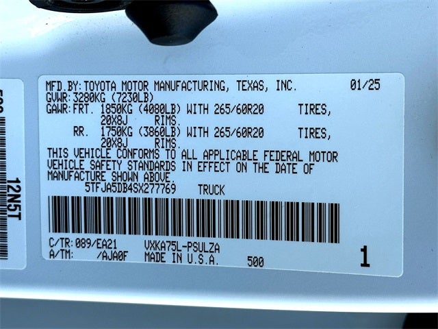 2025 Toyota Tundra Limited