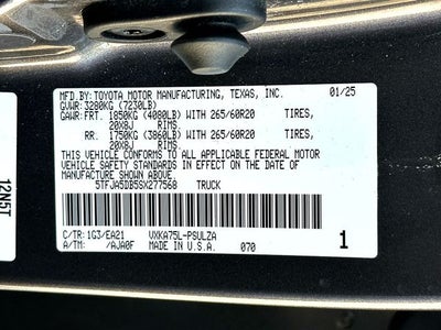2025 Toyota Tundra Limited