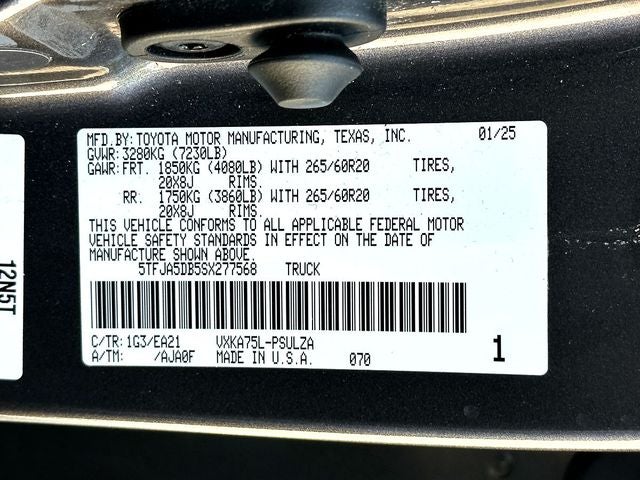 2025 Toyota Tundra Limited