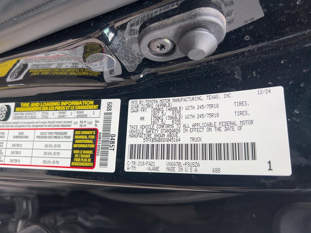 2025 Toyota Tundra 2WD SR