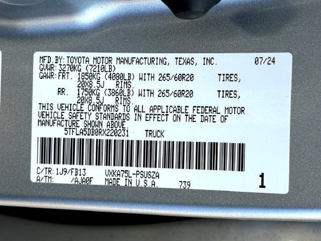 2024 Toyota Tundra 4WD SR5