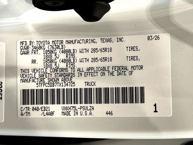 2026 Toyota Tundra Hybrid TRD Pro