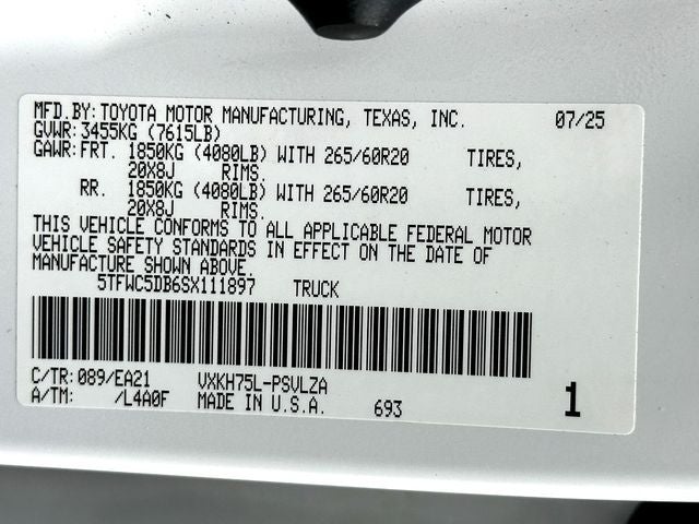 2025 Toyota Tundra Hybrid Limited