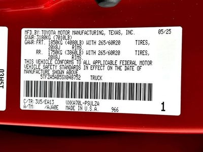 2025 Toyota Tundra Limited