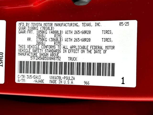 2025 Toyota Tundra Limited