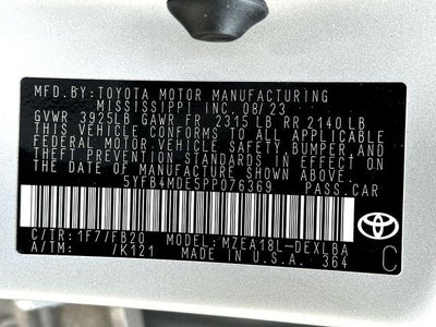 2023 Toyota Corolla LE