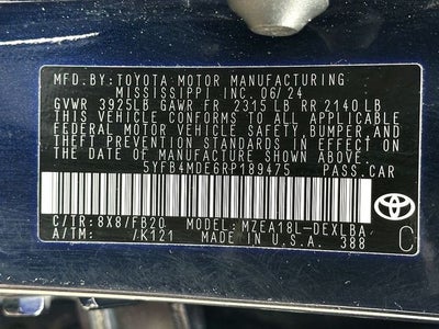 2024 Toyota Corolla LE