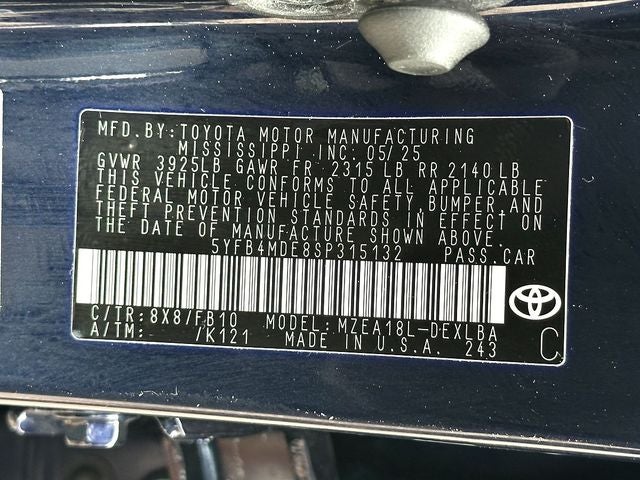 2025 Toyota Corolla LE