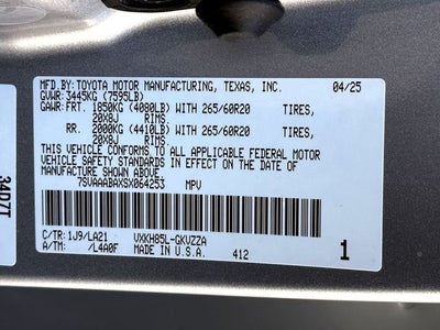 2025 Toyota Sequoia Platinum