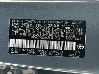 2025 Toyota Prius Plug-In Hybrid SE