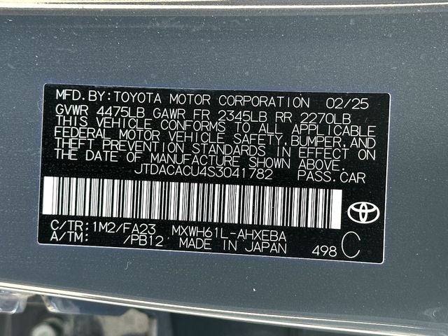 2025 Toyota Prius Plug-In Hybrid SE
