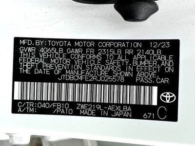 2024 Toyota Corolla Hybrid LE