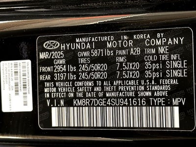 2025 Hyundai Palisade Calligraphy Night Edition