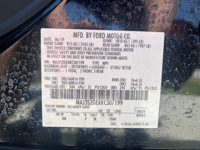 2019 Ford EcoSport SE