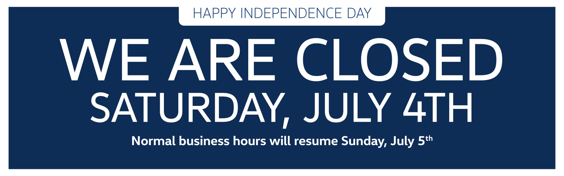 Closed July 4